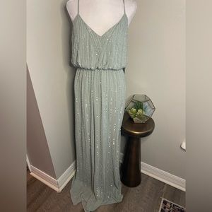 Show Me Your Mumu Silver Sage Victoria Maxi Dress. Size small